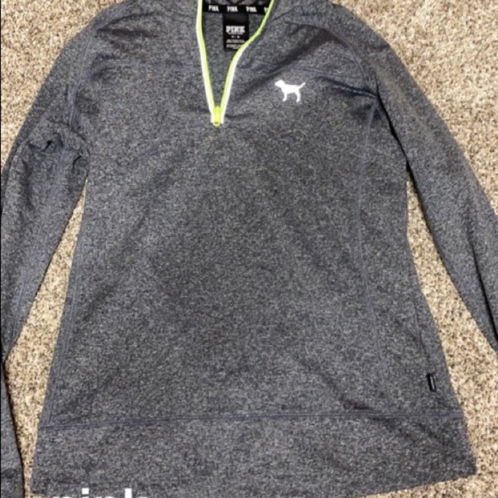 Pink light weight 3/4 zip up